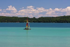 Boating safely on the lake
